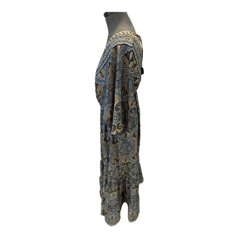 Zury silk boho kafkan free size dress - Picture 3 of 11